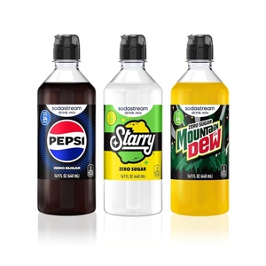 image:imageSodaStream Pepsi Starry Zero Sugar Beverage Mix Variety Pack New Pour Bottle 440ml Pack of 4Pepsi  Starry  MTN Dew Zero New Pour