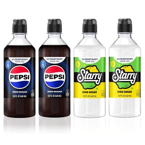image:imageSodaStream Pepsi Starry Zero Sugar Beverage Mix Variety Pack New Pour Bottle 440ml Pack of 4Pepsi  Starry Zero