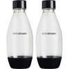 image:imagesodastream 05L Twin Pack Dishwasher Safe Slim Bottle BlackBlack