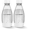 image:imagesodastream 05L Twin Pack Dishwasher Safe Slim Bottle BlackWhite