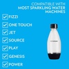 image:imagesodastream 05L Twin Pack Dishwasher Safe Slim Bottle BlackBlack