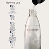 image:imagesodastream 05L Twin Pack Dishwasher Safe Slim Bottle BlackWhite