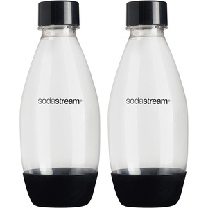 image:imagesodastream 05L Twin Pack Dishwasher Safe Slim Bottle BlackBlack