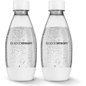 image:imagesodastream 05L Twin Pack Dishwasher Safe Slim Bottle BlackWhite