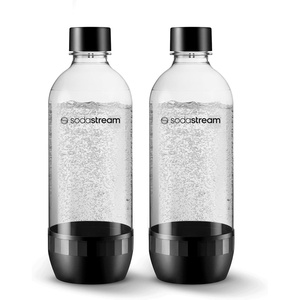 image:imagesodastream Dishwasher Safe 1L Classic DWS Carbonating Bottle White twinpack Pack of 2Black