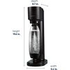 image:imageSodaStream Gaia Sparkling Water Maker Bundle BlackBlack