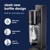 image:imageSodastream Fresh  Soda Machine Sparkling Water Maker Value Bundle Black With 2x 60L CO2 Canisters 1x Carbonating Bottle 1x Fizz amp Go Cool Metal Bottle Storm and 3x Zero FlavorsBlack