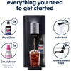 image:imageSodastream Fountain Soda Machine and Sparkling Water Maker Starter Kit SilverBlack With 60L CO2 Canister Water Tank 2 Flavor Connectors and Pepsi Zero FlavorBlackSilver