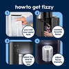 image:imageSodastream Fountain Soda Machine and Sparkling Water Maker Starter Kit SilverBlack With 60L CO2 Canister Water Tank 2 Flavor Connectors and Pepsi Zero FlavorBlackSilver